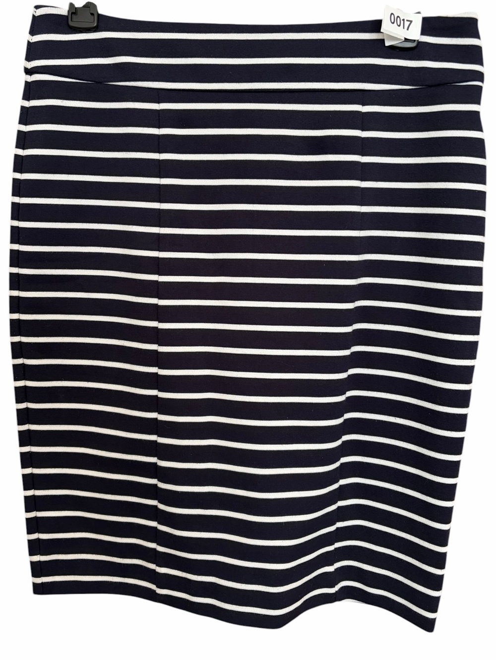 MICHAEL Michael Kors Navy and White Striped Pencil Skirt